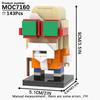 MOOXI Dragon Anime Brickheadzed Figure Scene Adult Building Blocks Set MOC Brick Model Kit DIY Diorama Toy For Kid Boy Girl Gift