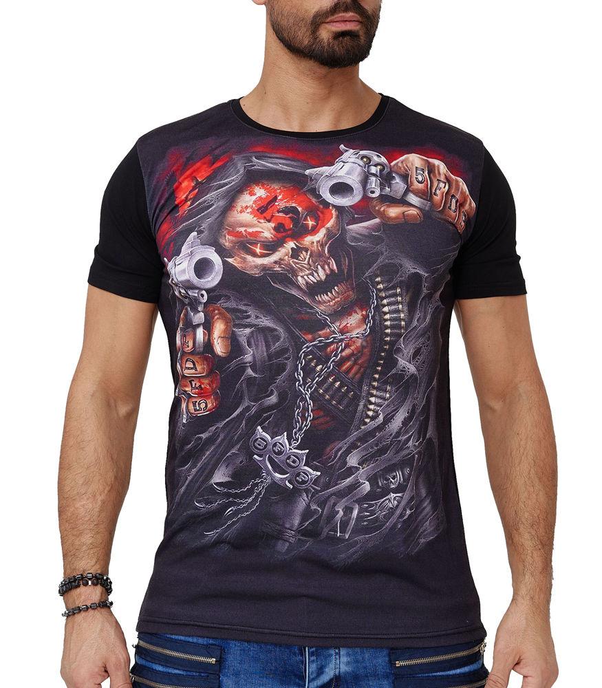 

Футболка мужская fashion T-shirt 1602 чёрная