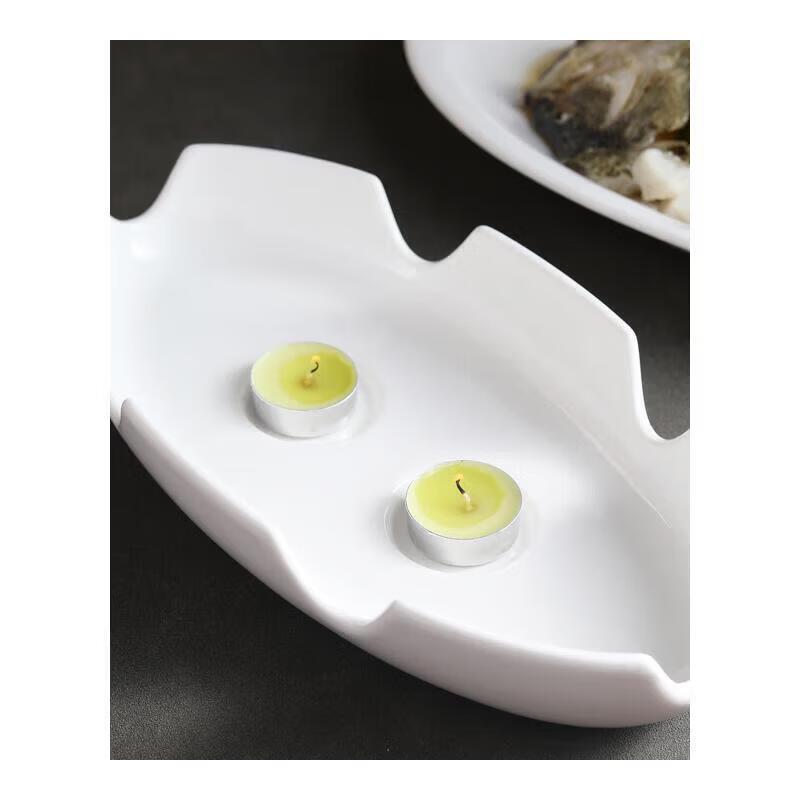 Kazan White Jade Fish Plate Stove Base