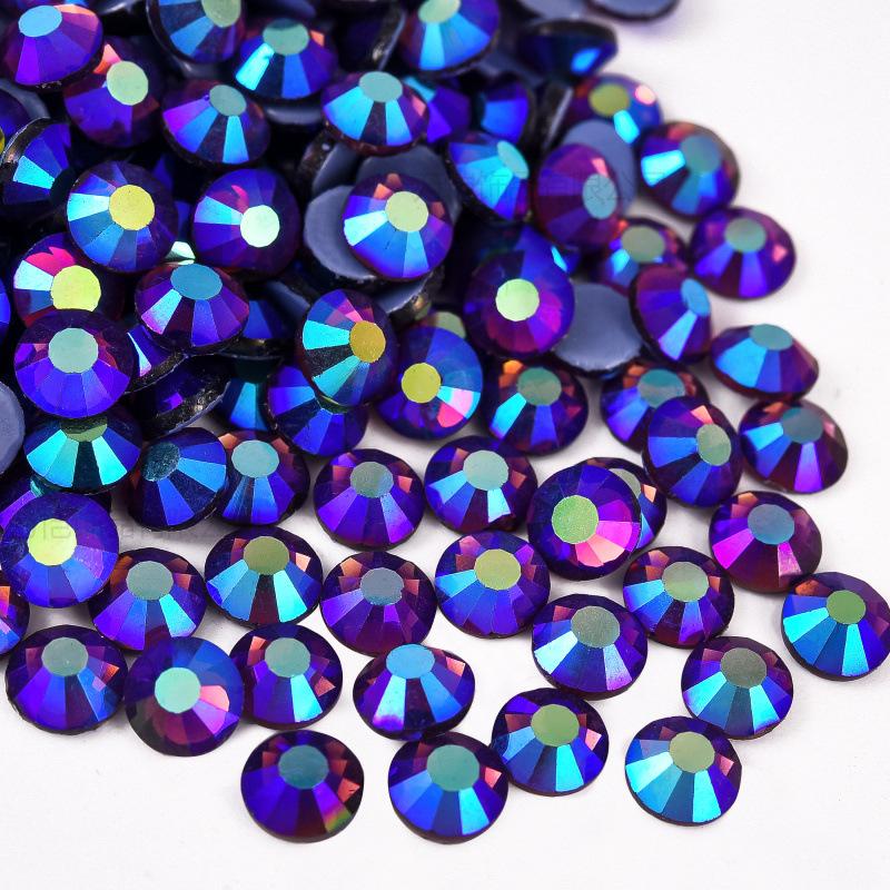 Imitation Austrian Diamond, Even Surface Hot Melt Adhesive Hot Diamond Ab Color Crystal Glass Diy Clothing Rhinestone Decoration