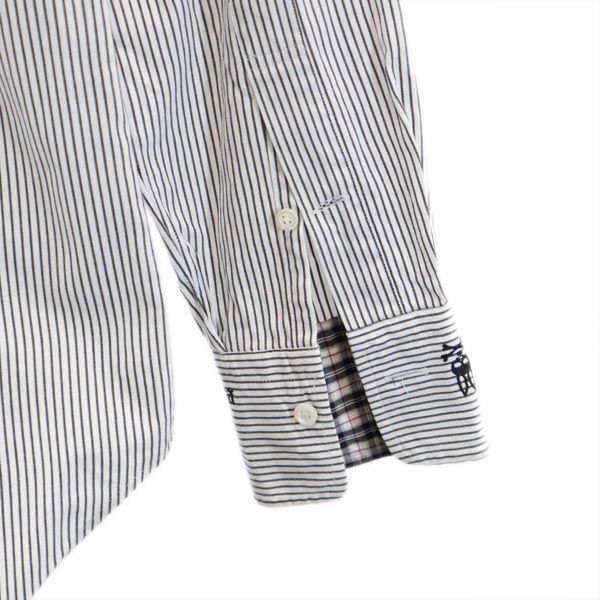 Psycho Bunny made in Japan Striped Pattern Long sleeve Button down shirt Men's Used