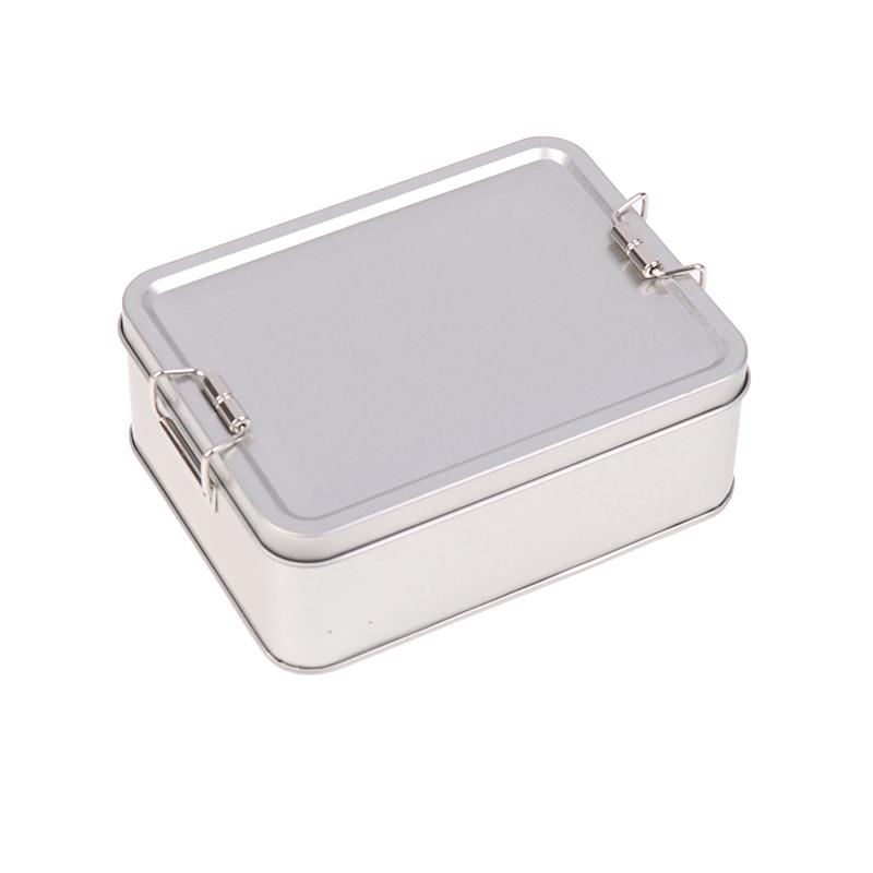 Rectangular Tinplate Cookie Tins Box With Lid Dustproof Home Kitchen Desktop Storage Tin For Candy Coffee Tea Jewelry Chocolate