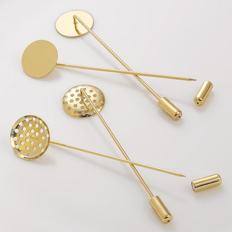 1pc [60mm] One line circular brooch Jewelry Accessories DIY Making Fashion Copper High-quality Brooch Accessories