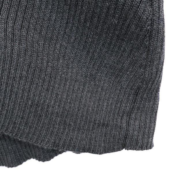 Aquascutum Made in Japan Silk Blend Long sleeve knit 6F gray sweater Women Used