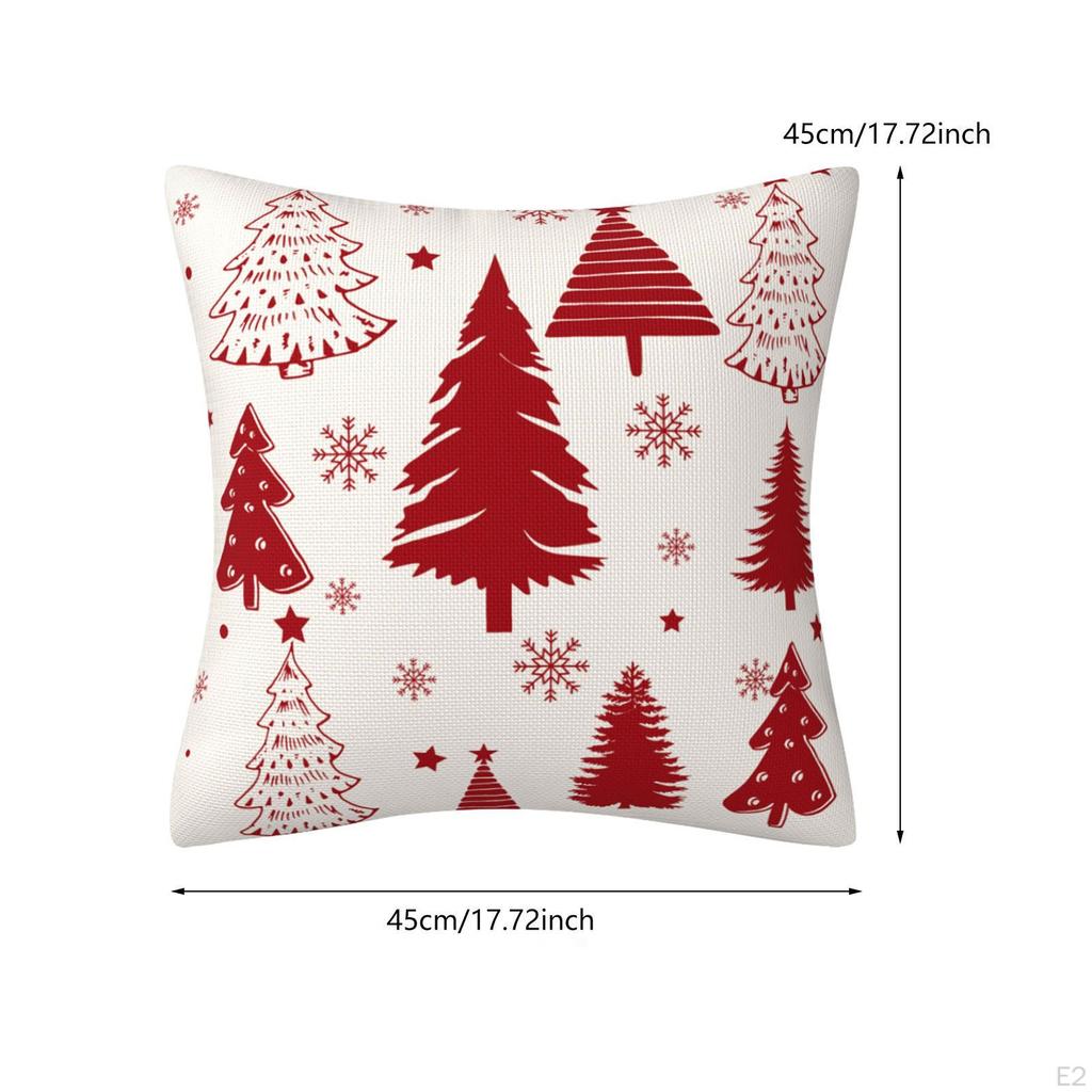 18x18inch Christmas Cushion Cover for Bedroom Holiday Decor