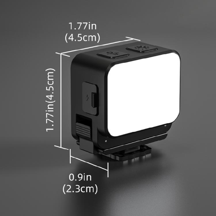 Portable Camera Fill Light With 1/4 Screw Hole 3 Stage Brightness Control 150Lux Output For Vloggings And Night Photography