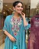 Indian Women Designer Kurta Pant Dupatta Set Bollywood Top Tunic Kurti Salwar Suit Dress