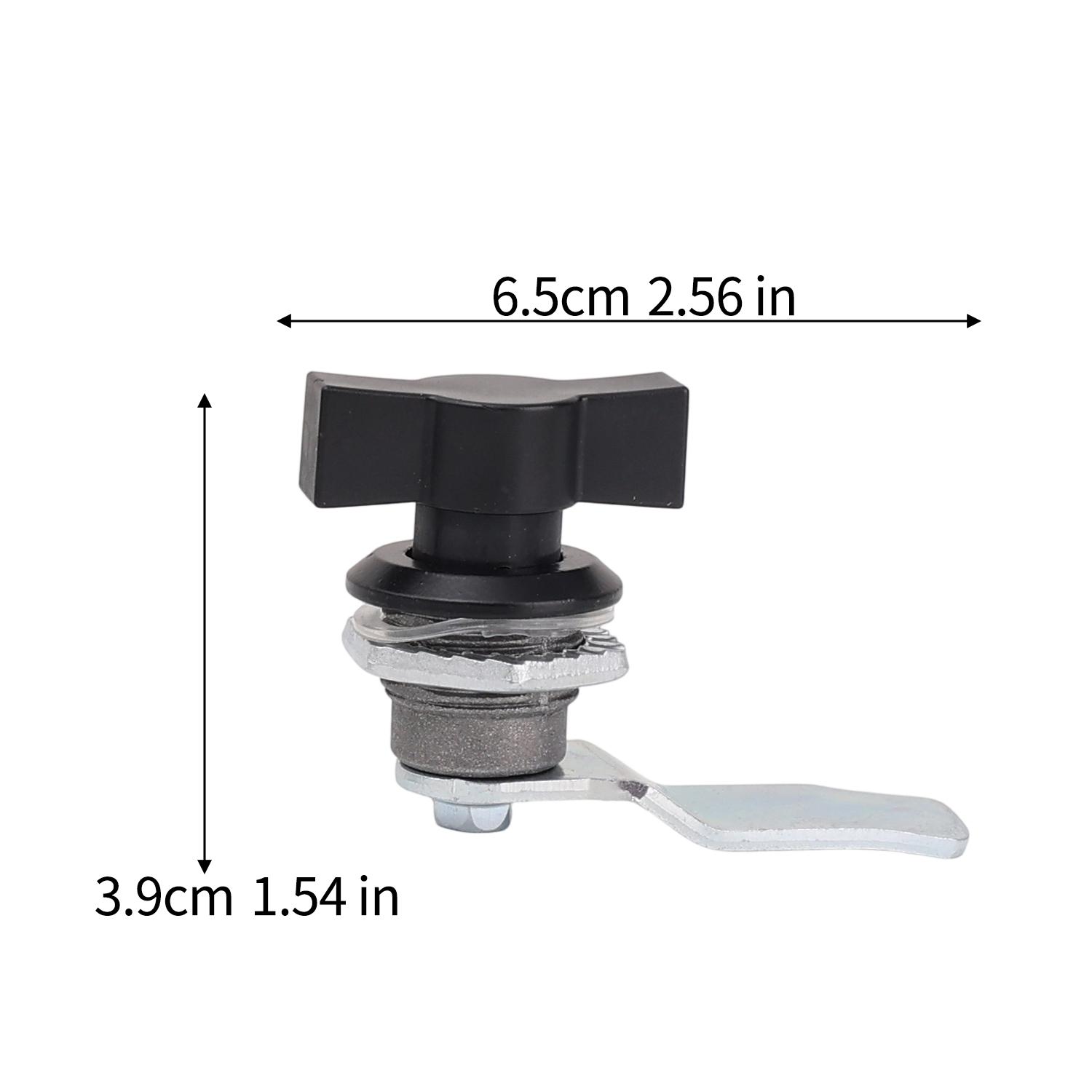 MS714-2 MS714-3 Бесключевой кулачковый замок для шкафов Офисы Дом Черный Бесключевая фурнитура Замки для распределительных шкафов Замок-ручка Инструменты (as the picture,1set)