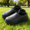 Pantoufles d'automne/hiver antidérapantes à semelles épaisses: Design Confortable à Talon Enveloppant pour Porter à l'Intérieur/Extérieur, Homme et Femme