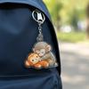 Monkey Keychain Pendant Cute 2D Flat Acrylic Pendant Punch The Monkey Holding Orangutan Plush Toy Keychain Bag Charm Gift for Friends