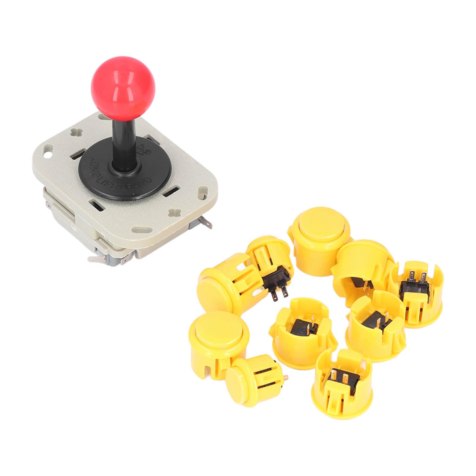 

Аркадная палка Механическая кнопка Звук 50 миллионов нажатий Удобная ручка Аркадные кнопки