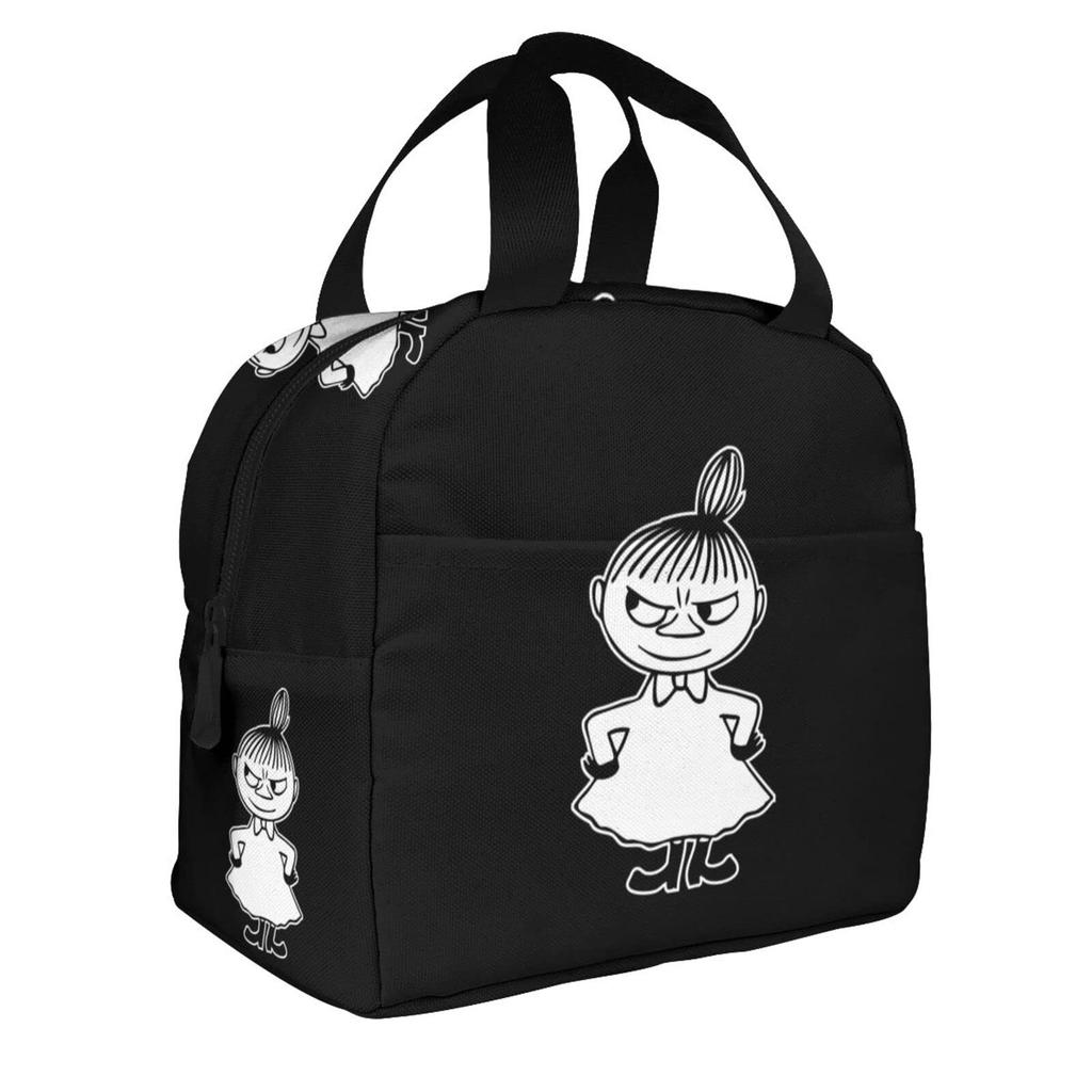 Moomin Little My Lunch Compact Lunch Bag with Stylish Portable Thermal Lunch Cooling Soft Cooler Lunch Thickness 13cm x Width 22cm x Height 20cm Bag,