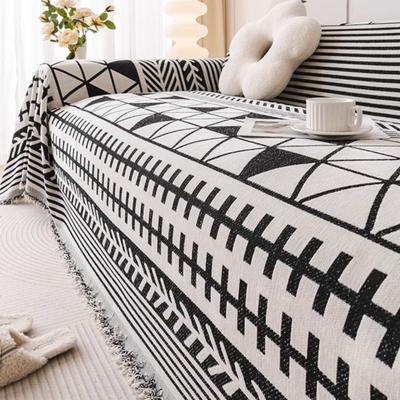 Chenille Geometric Figure Sofa Covers Mat Throw Blankets Home Living Room Position  Modern Camping Picnic Blanket Cover