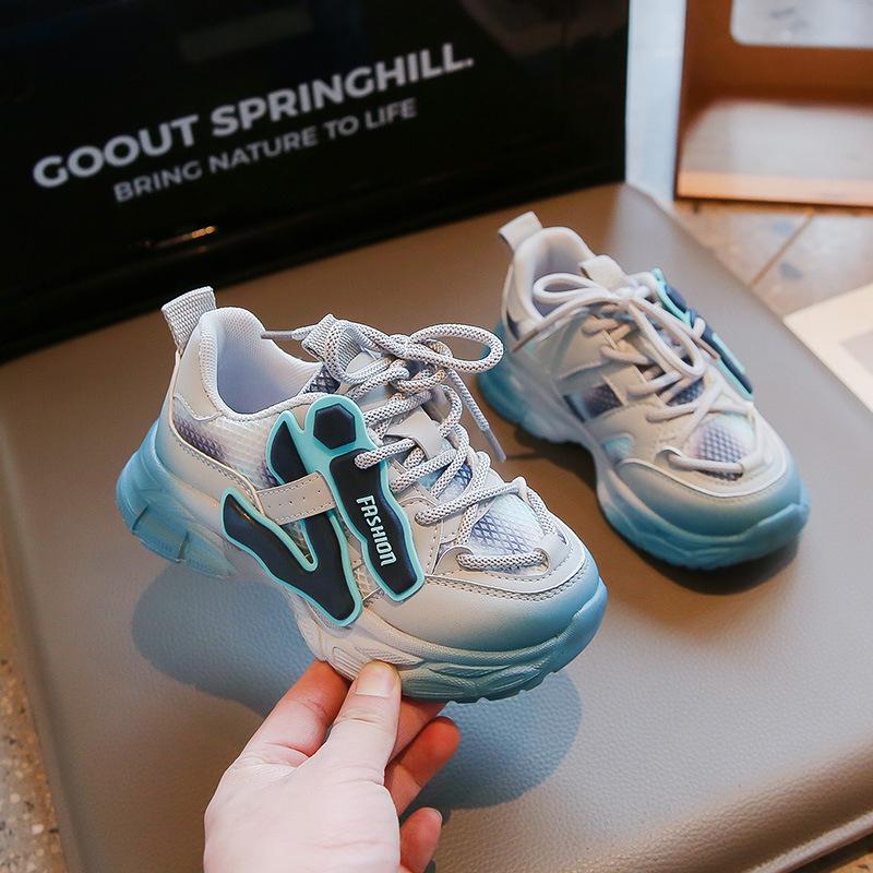 2025 Autumn Classmates Girls Sports Shoes Children's Soft-soled Fashion Dad Shoes Medium and Large Children's Non-slip and Lightweight Running Shoes