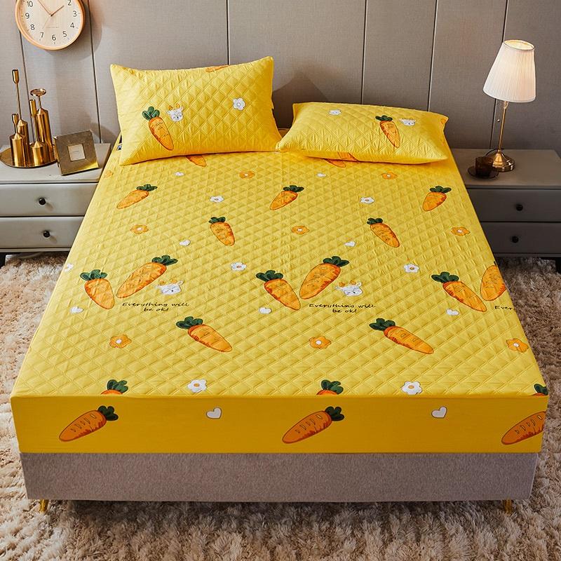 

Водонепроницаемый хлопковый чехол для кровати, однотонный, утолщенный, чехол для матраса Simmons, нескользящий защитный чехол, чехол для подгузника 150*200cm