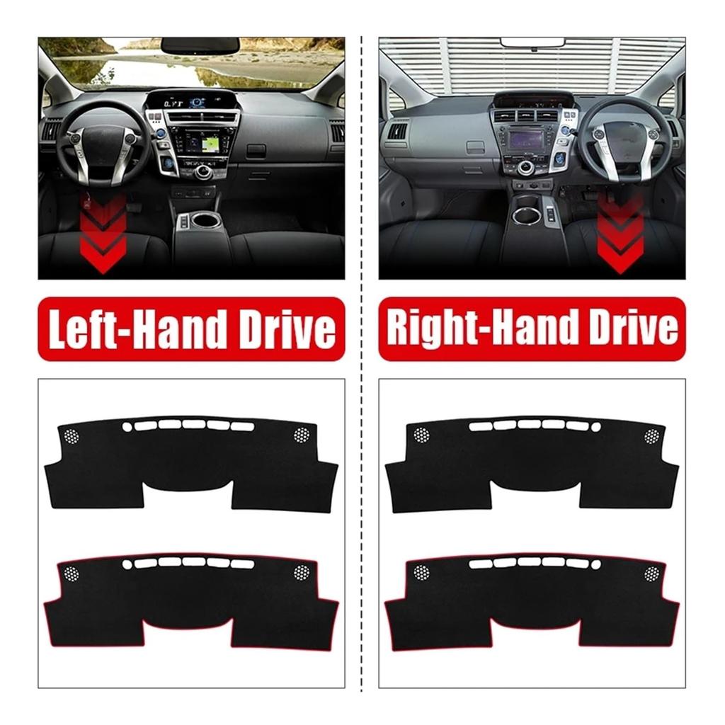 Car Dash Mat for Prius V, Alpha, Daihatsu, Mobius 2012-2019,