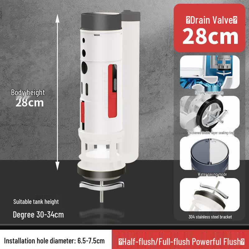 Youshu Toilet Tank Drain & Float Valve