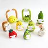 Hand-Woven Crochet Doll Positive Energy Potato Funny Vegetables Fruits Toy Emotion Expression Gift Pocket Hug Knitting Ornaments