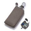Genuine Leather Multifunctional Zipper Lock Car Key Case