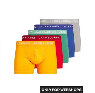 Jack & Jones Larry Solid Plus Size Boxers 5 Pcs.