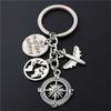 Metal No Matter Where Earth Airplane Keychains Travel Keyring Key Ring No Matter Where Pendant