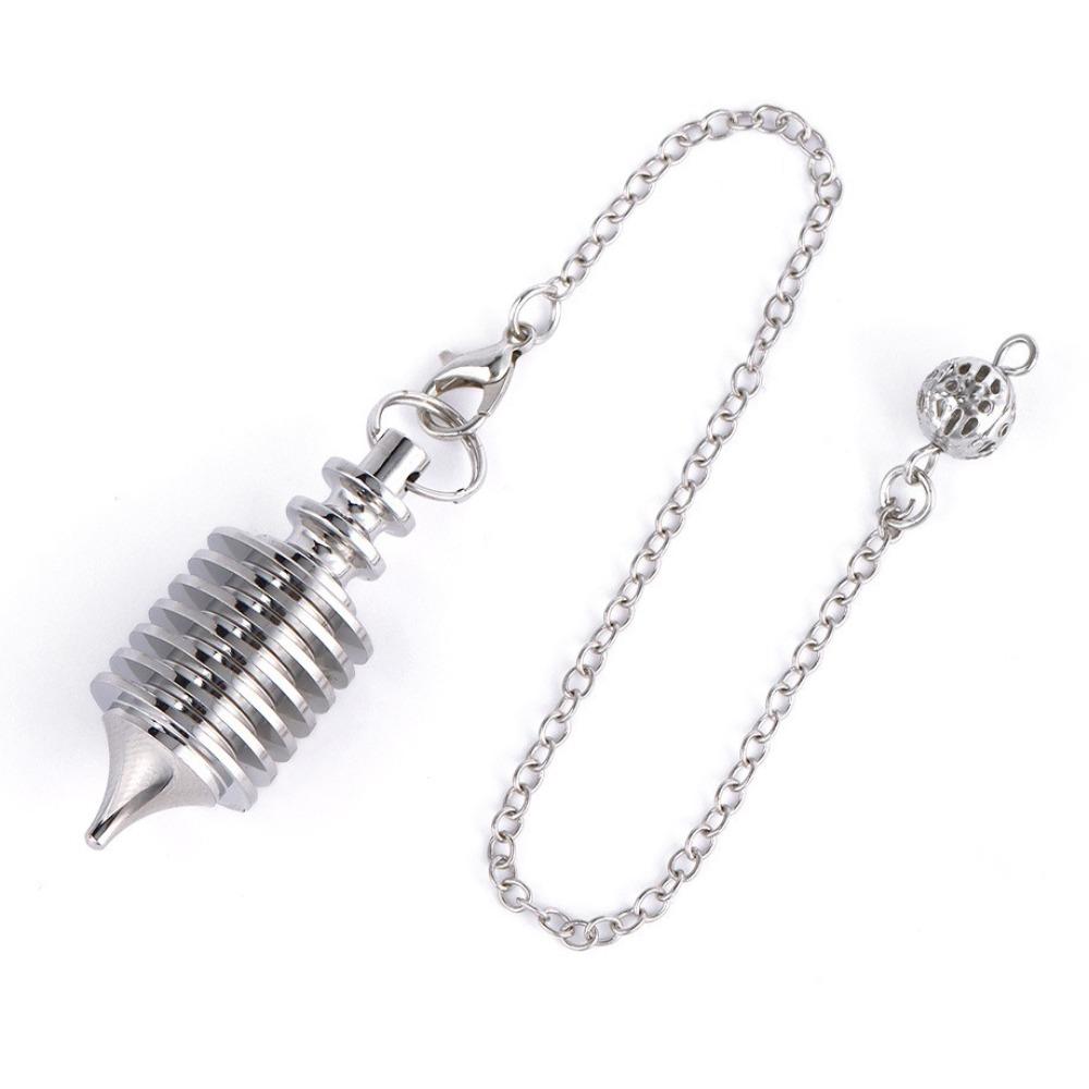 Pendulos Openable Design Metal Pendulum Copper Material Spiral Shape Dowsing Pendulum Divination Pendulum Meditation Session