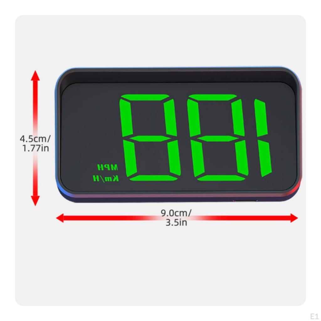HUD Pace Meter Automatic Brightness Adjustment Universal Fit Car Headup Display for Night