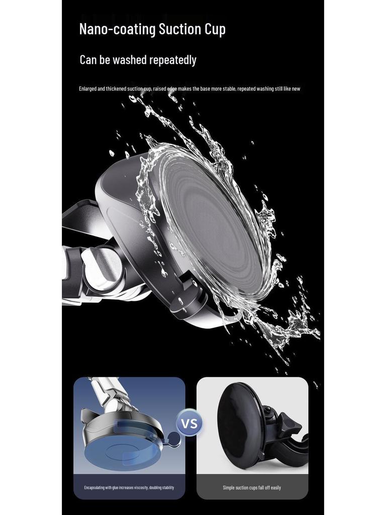 Universal Foldable Car Phone & Tablet Holder for 7-12.9 Inch Devices with Suction Cup