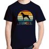 Funny Boxer Vintage Retro Sunset Graphic Tees Lover Dog Tshirt Summer Short Sleeve Tshirts Cotton Unisexs Print T Shirt