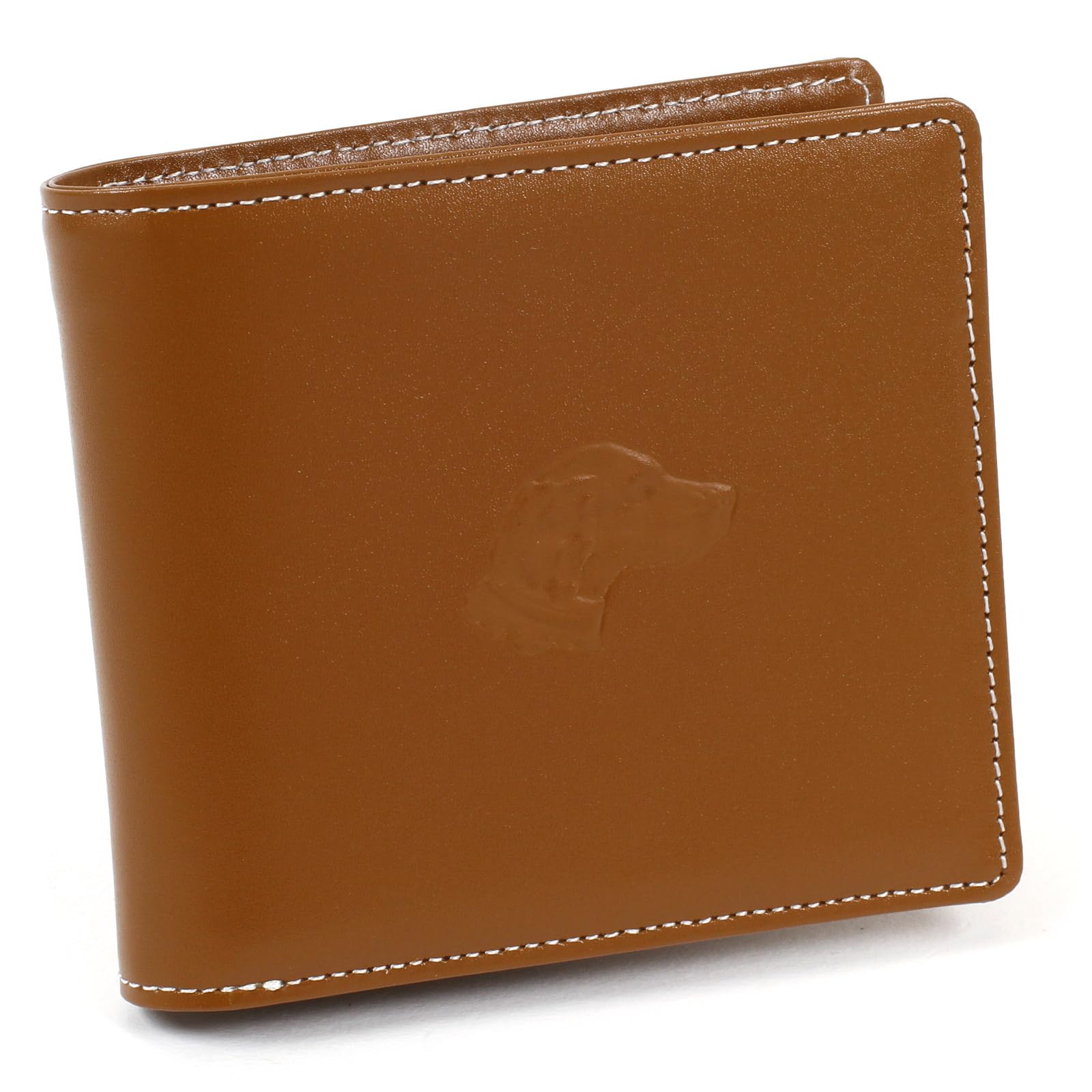 

Dog debossed wallet PH0799 63901 [Kitamura] bi-fold Oak/White [Brown]