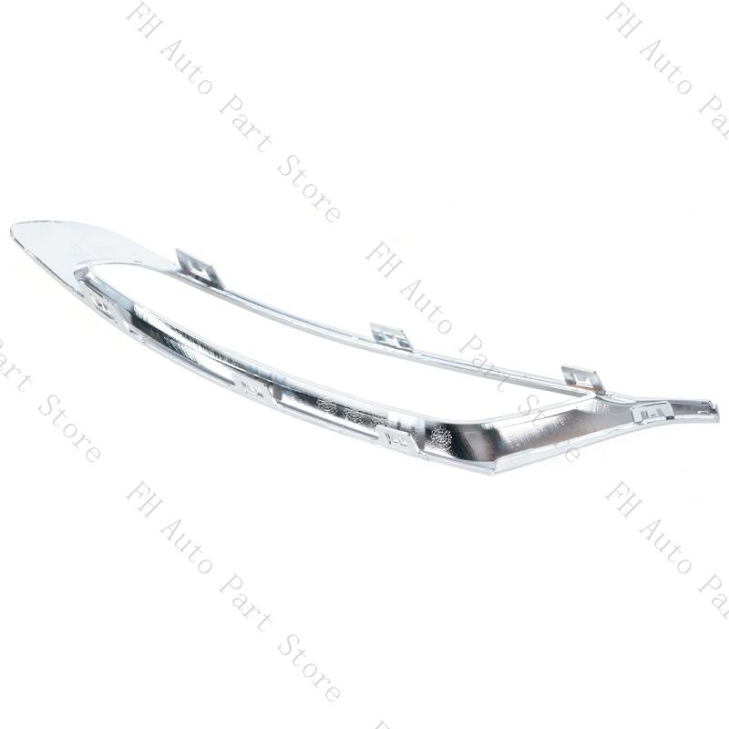 2PCS For Chrysler 300 2015-2025 Front Bumper Fog Lamp Light Trim Chrome Cover Frame Lid Bezel Hood 5SW14SZ0AB 5SW15SZ0AB