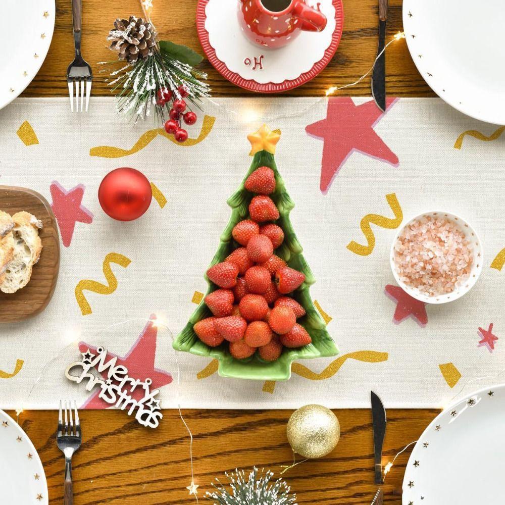 Fashion Chinese New Year Table Runner Wine Glass New Year New Year Tablecloth New Year Table Flag Cover New Year Gift