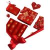 Red Qixi Double Happiness Handmade Wedding Gift Wrap & Frame Set