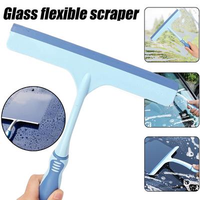 Car Glass Cleaning Wipers T-type Silicone Scraper Universal Automotive Film Application Tool Anti-slip Handle Scraper Snow Wiper