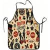 1pc Boston Terrier Pattern Printed Apron, Durable and Easy To Clean, with an Adjustable Waistband, Made of Polyester, Suitable for Kitchen Cooking, Ga