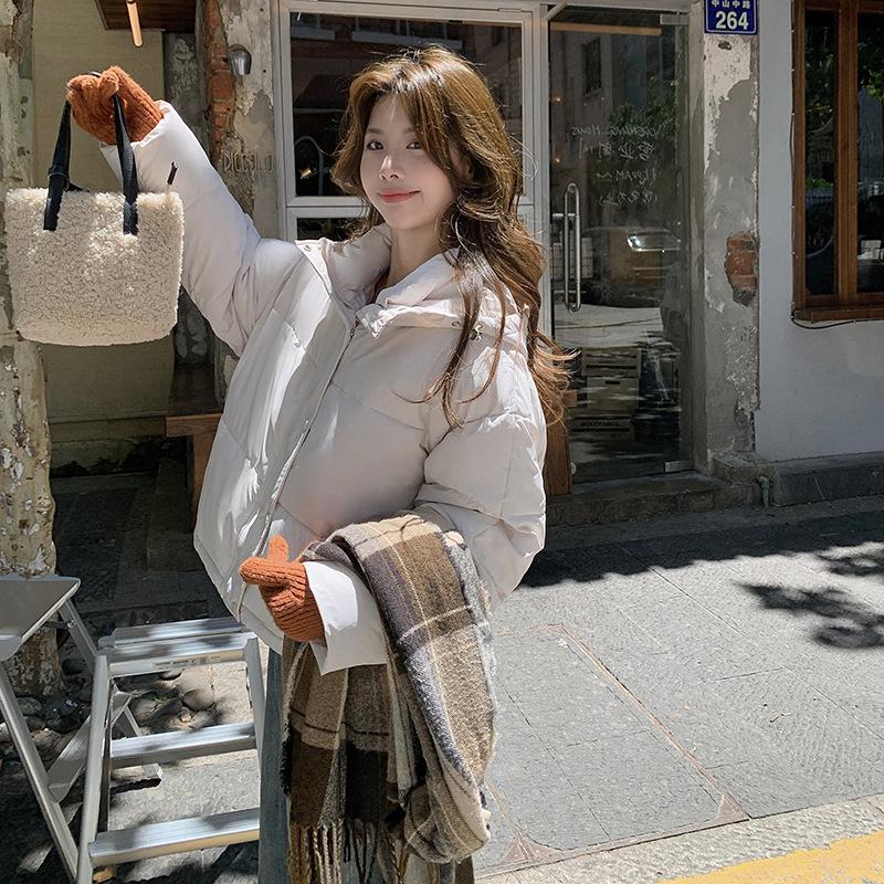 Winter 2025 New Korean Cotton Jacket Hooded Down Cotton Jacket Student Loose Padded Jacket Fashion Jacket Short Style
