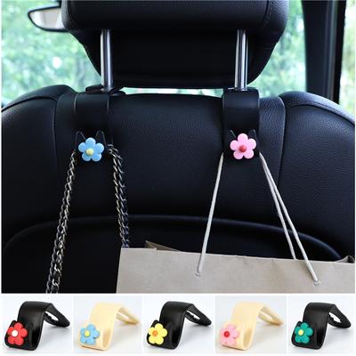Multifunctional Flower Shape Car Hook Cute Car Seat Back Creative  Storage Hook Car Decoration