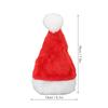 5pcs Christmas Pet Hat Red Plush Elastic Band Dog Cat Cute Pet Santa Hat for Holiday Party Costumes