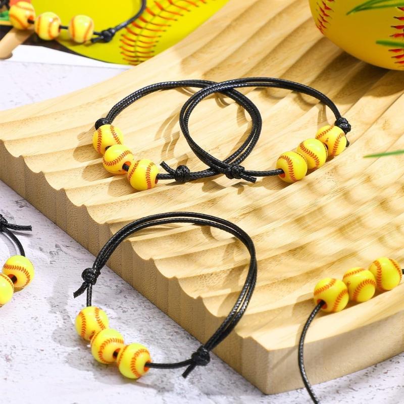 12Pcs/20Pcs Soft Clay Beaded Sports Bracelet Set Colorful Stretchy Wristbands for Casual Wear and Outdoor Activities