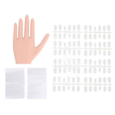 Practice Hand for Acrylic Nails Removable Joints Embedded Nail Slot Thickened Nail Bed Nail Art Mani