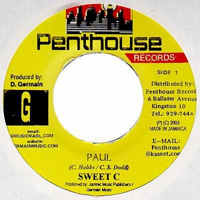 7inch Record SWEET C - Paul NONE Penthouse Recor 2003 Jamaica Reggae, Ska & Dub Used