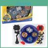 Conjunto de Pião Xd168-6a Com Lançador Duplo Quatro em Um e Disco de Batalha para Jogo Competitivo