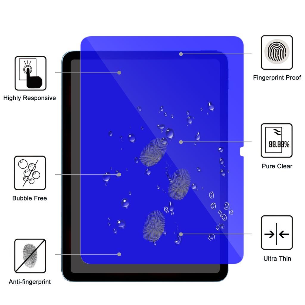 For iPad Air 11 (2025)/(2024) Screen Protector Blue Light Blocking Tempered Glass Film
