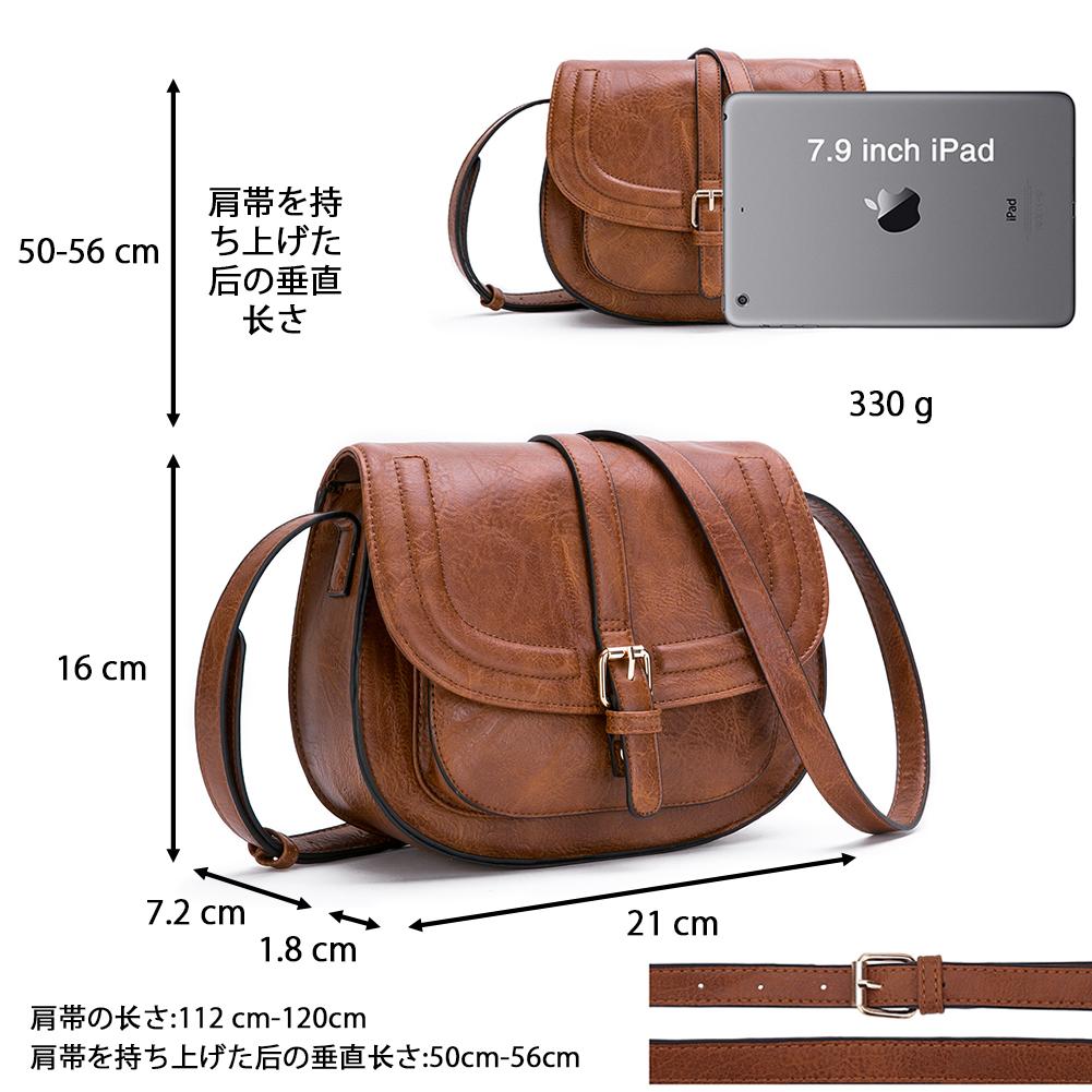 Crossbody Bags for Women Saddle Shoulder Purse and Boho Handbags with Strap Faux Leather CT20154E