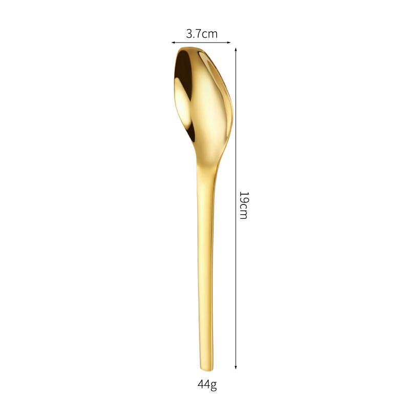 

Golden Square-Tip Diamond Spoons (Set of 3)