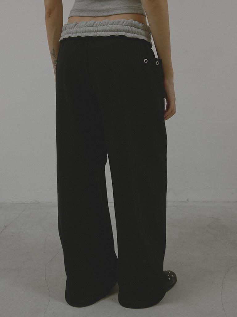 Asula Color Flip Sweatpants (Black)