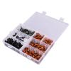 Viprh Motorcycle 198PCS Universal Fairing Bolt Screw Bodywork Kit Compatible with Honda Kawasaki Ducati Orange