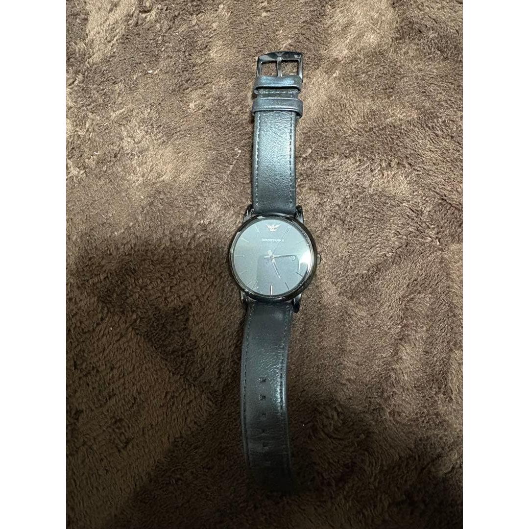 Used EMPORIO ARMANI watch leather strap