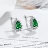 925 Silver Earrings Heart For Women's Wedding Engagement Fine Fashion Jewelry Accessories Party Gift