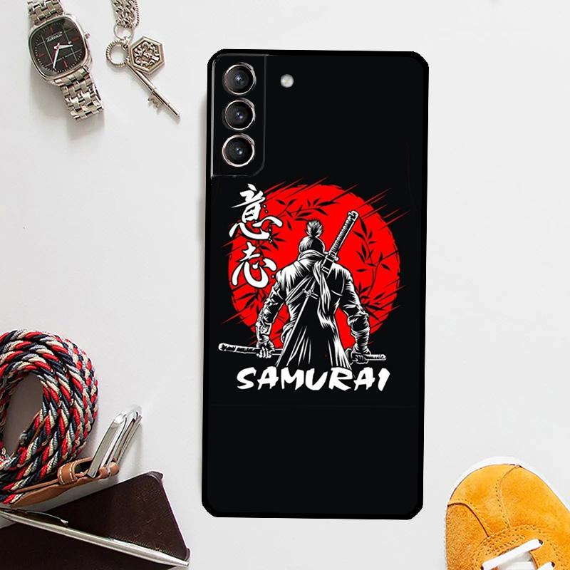 Samurai Japan Art Case For Samsung Galaxy S24 Ultra S20 S21 S22 S23 Plus S9 S10 S24 FE S25 Ultra Cover Coque
